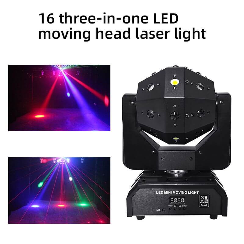 【SG-DJ4】🔥Sunglad RGBW 120W LED Beam / Laser / Strobe DJ Moving Head Light 
