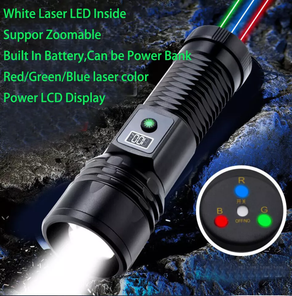 【SG670】🔥⏰4 in 1 Rechargeable Laser Pointer+Zoomable Flashlight