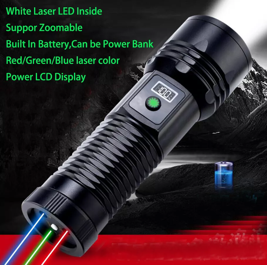 【SG670】🔥⏰4 in 1 Rechargeable Laser Pointer+Zoomable Flashlight