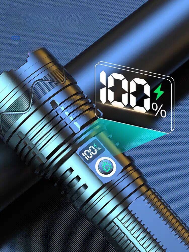 【SG-X22】🔥Super Bright Rechargeable Tactical Laser Zoom Flashlight 100000 Lumens