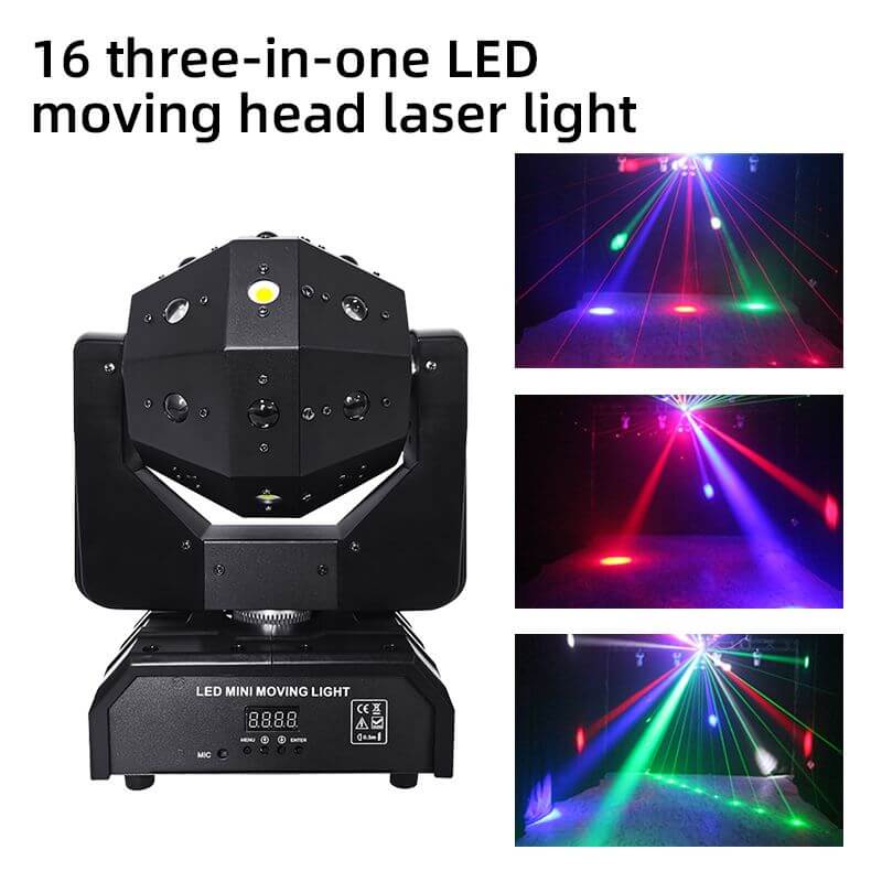 【SG-DJ4】🔥Sunglad RGBW 120W LED Beam / Laser / Strobe DJ Moving Head Light 