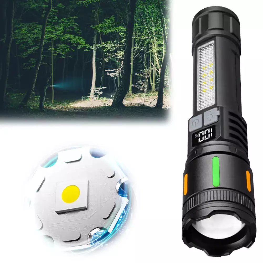 【SG-C0B03】🔥⏰Powerful White Laser Tactical Rechargeable Flashlight