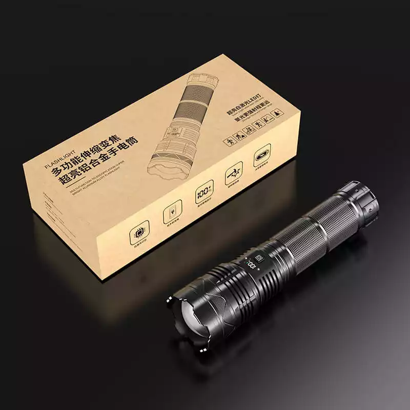 【SG-X14】🔥⏰Super Bright Rechargeable Powerful Tactical Laser Zoom Flashlight 70000 High Lumens