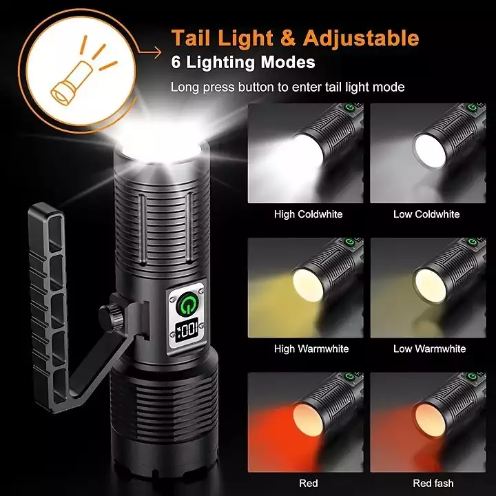 【SG310】🔥🎁Last Day Promotion- SAVE 80%🏠 Super Bright Rechargeable Most Powerful Searchlight 200000 Lumens