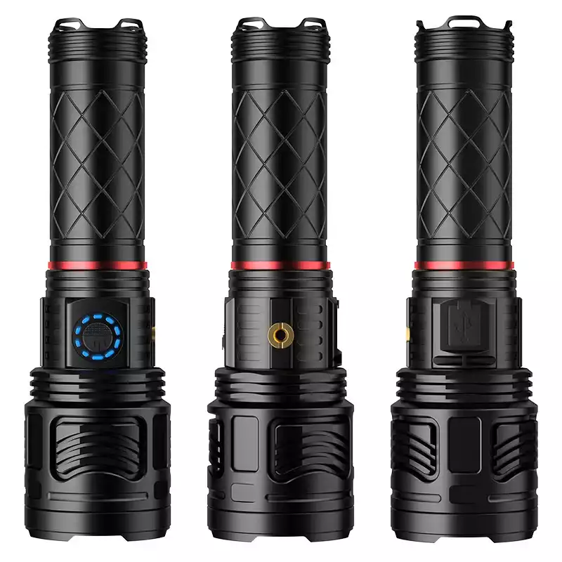 【SG-G800】🔥⏰New Design Super Bright Rechargeable Tactical Outdoor Flashlight 150000 Lumens