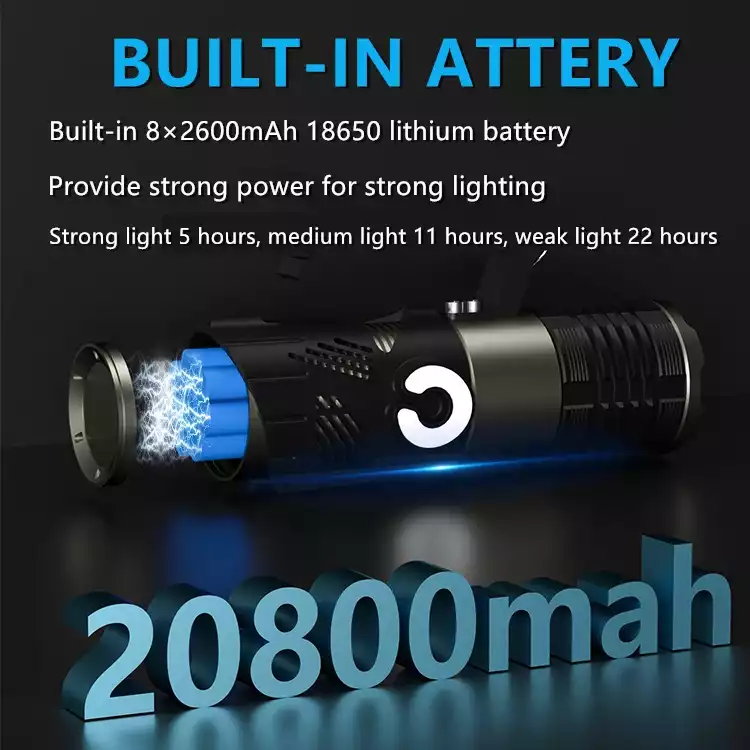 【SG-F04】🔥🎁200000 Lumens Super Bright Rechargeable Tactical Outdoor Searchlight