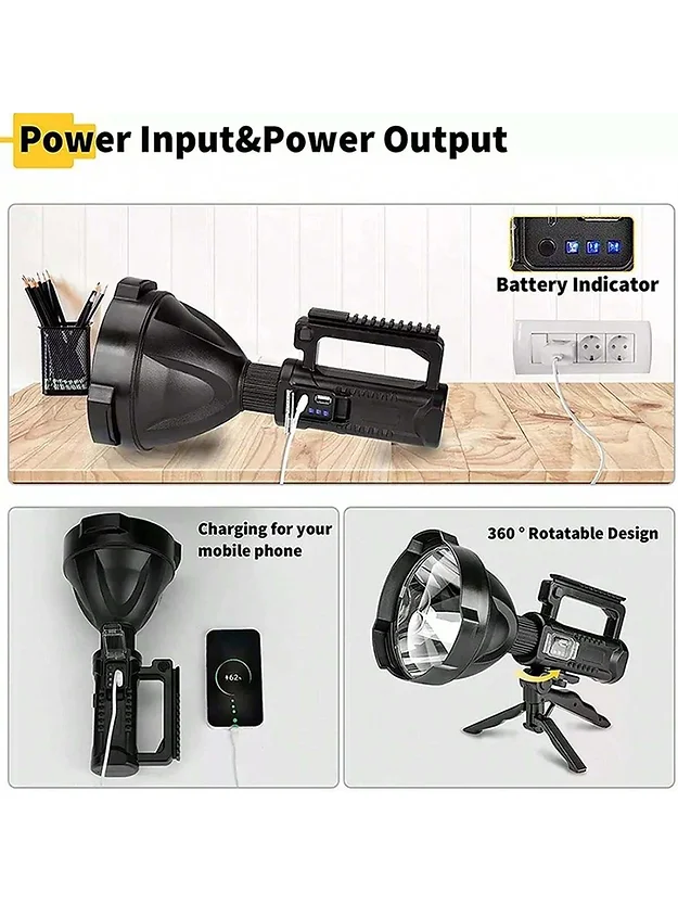 Super Bright Rechargeable Tactical Outdoor Searchlight