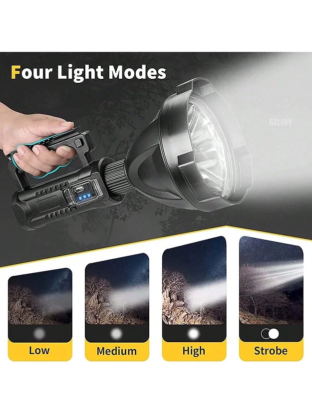 Super Bright Rechargeable Tactical Outdoor Searchlight