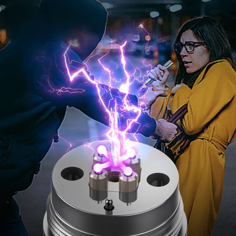 【SG-X29】🔥New Double Arc Self Defense Flashlight White Laser High Brightness Multi mode Focusing and Self Defense Igniting Flashlight