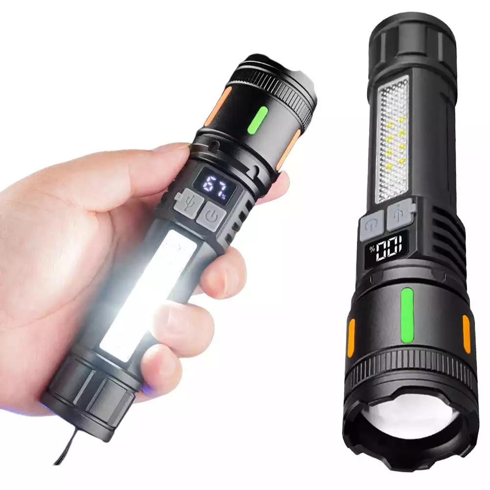 【SG-C0B03】🔥⏰Powerful White Laser Tactical Rechargeable Flashlight