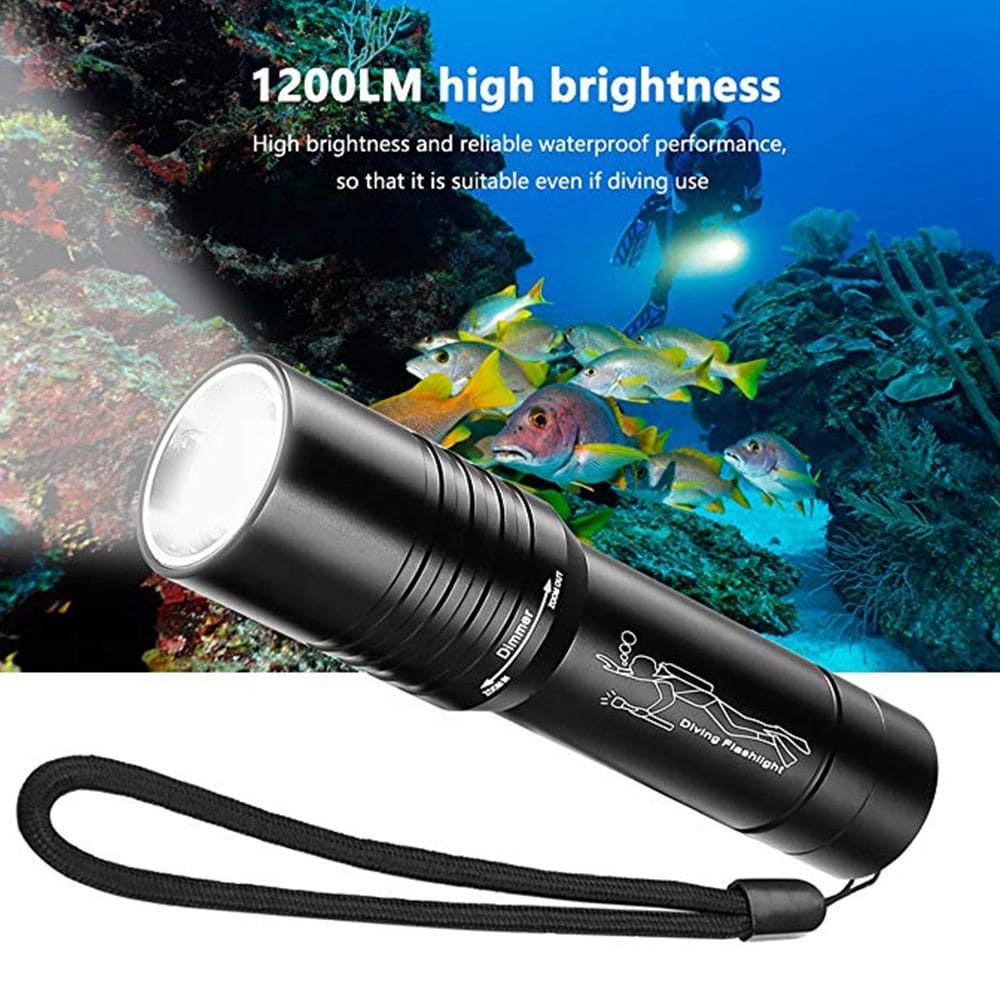 【SG-XP-013】🔥⏰Professional Diving Flashlight IP88 Waterproof