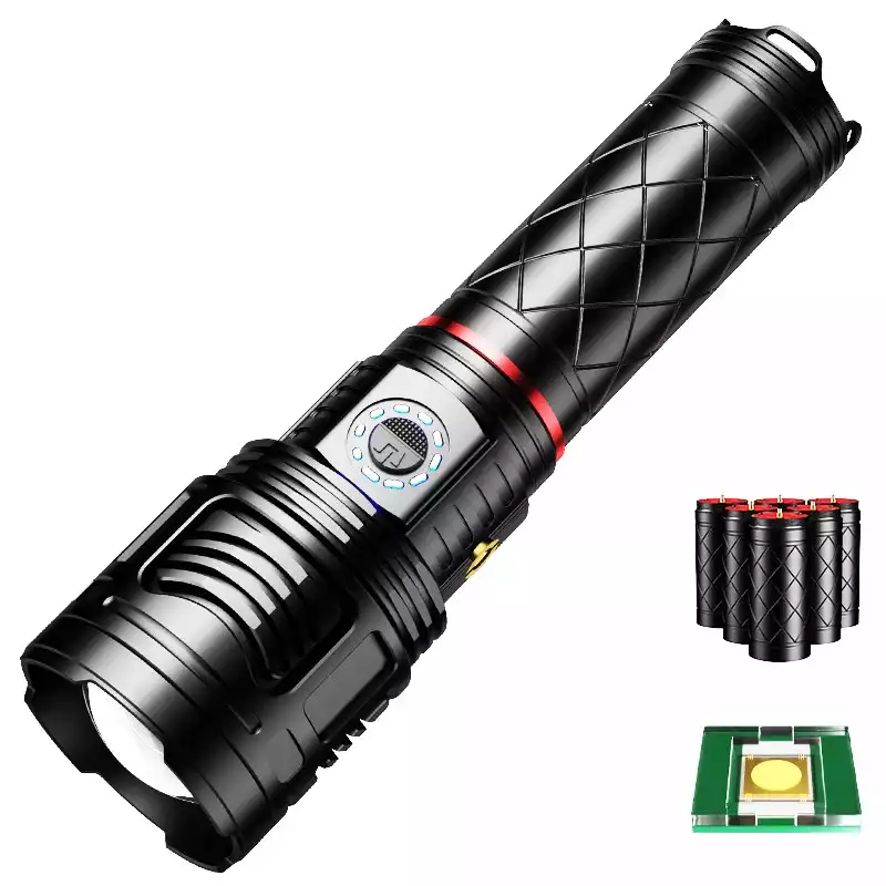 【SG-G800】🔥⏰New Design Super Bright Rechargeable Tactical Outdoor Flashlight 150000 Lumens