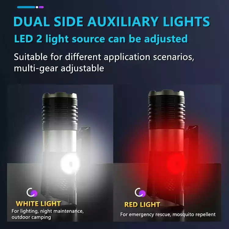 【SG-F04】🔥🎁200000 Lumens Super Bright Rechargeable Tactical Outdoor Searchlight