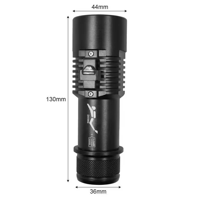 【Free Shipping】】Powerful Diving Flashlight IP88 Waterproof 8000 High Lumens