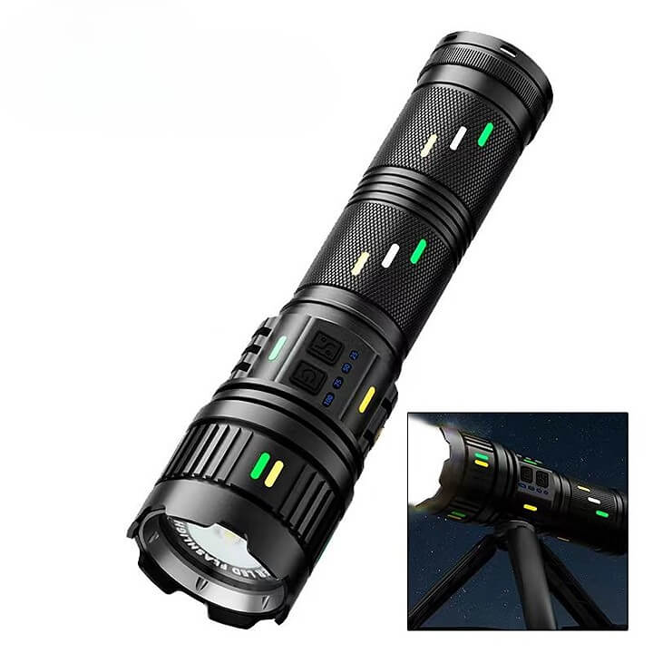 【SG-G400Y】🔥HOT SALE NOW 80% OFF🔥 - LED Rechargeable Tactical Laser Zoom Flashlight 100000 Lumens