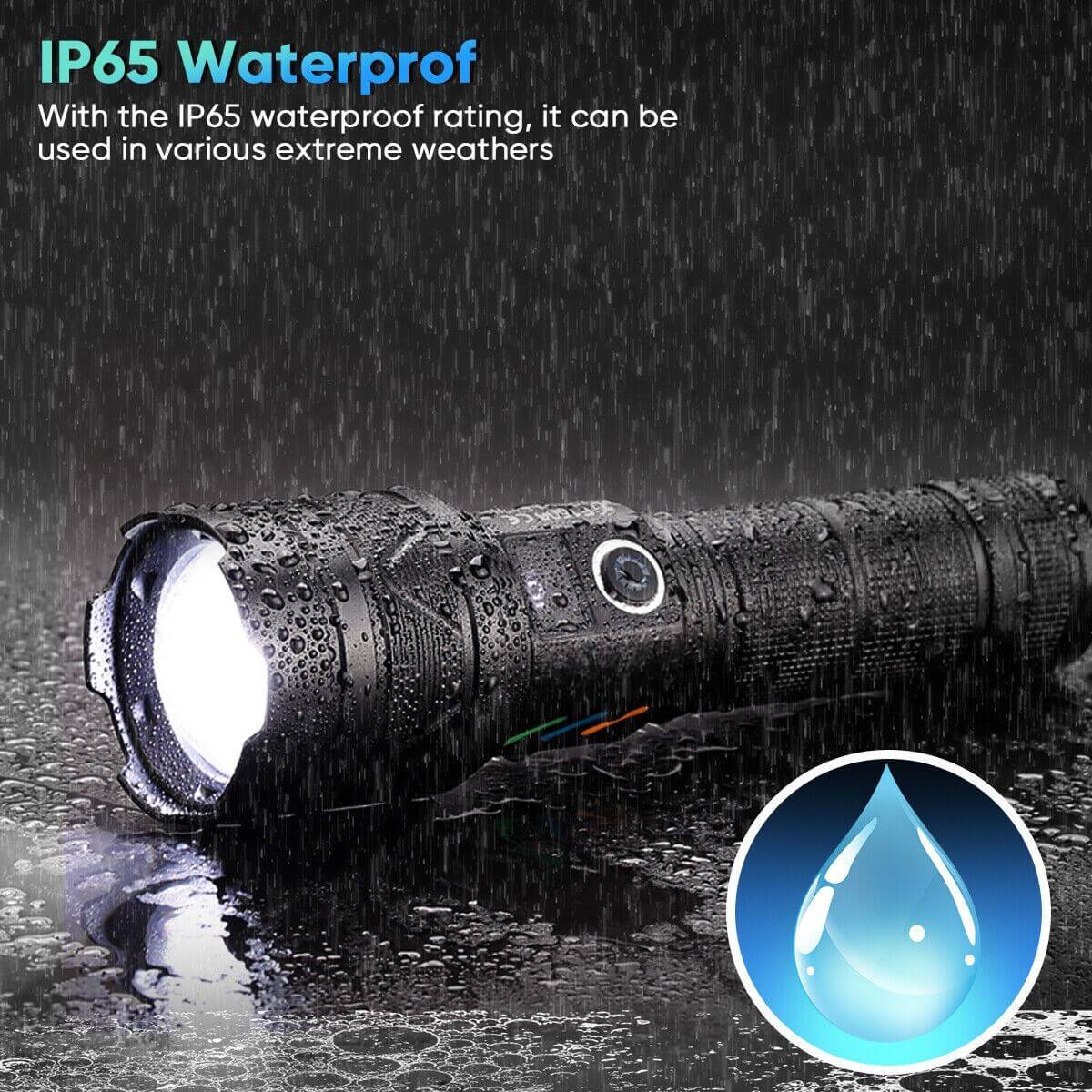 【SG-A06-A】🔥🎁Super Bright Rechargeable 100W  LEP Laser Zoom Tactical  Flashlight