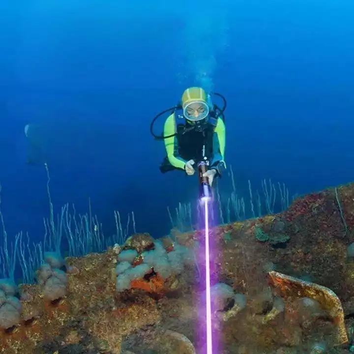 【SG940】🔥⏰Waterproof Purple Laser Pointer 405nm 200mW