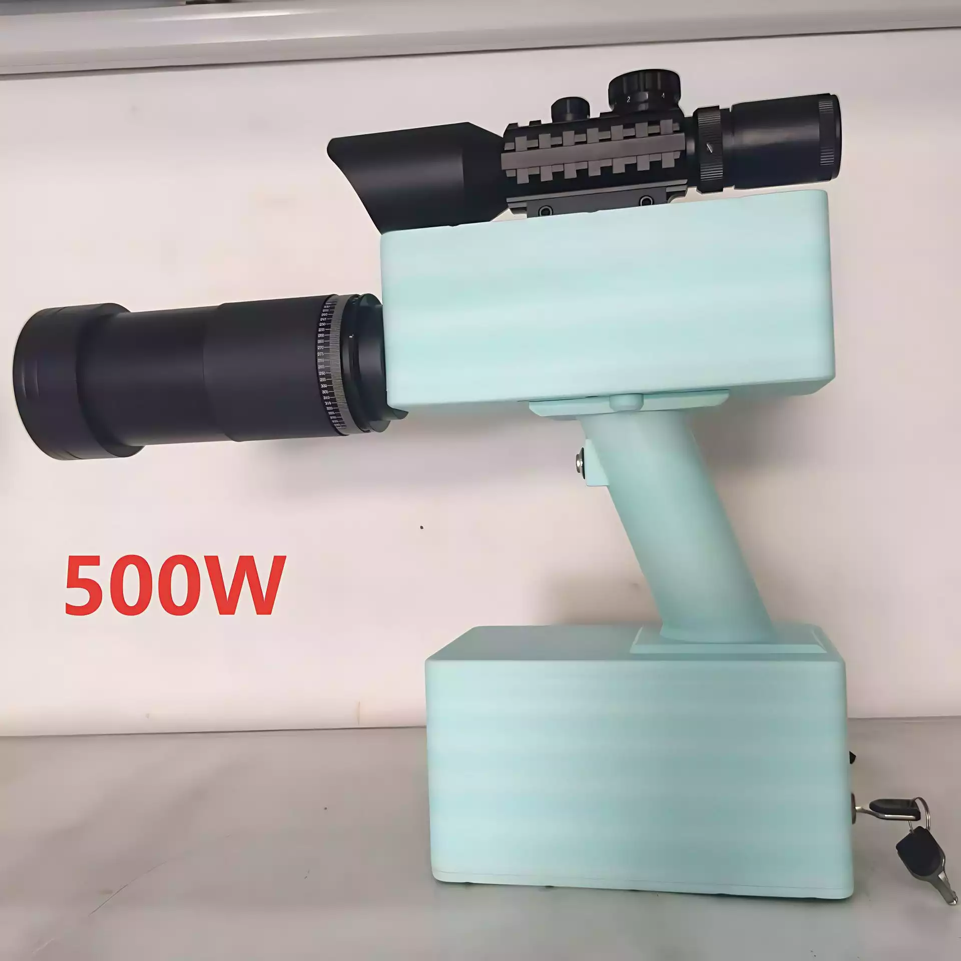 Powerful 500W Handheld IR Laser Pointer With Safety Keys And Battery Display