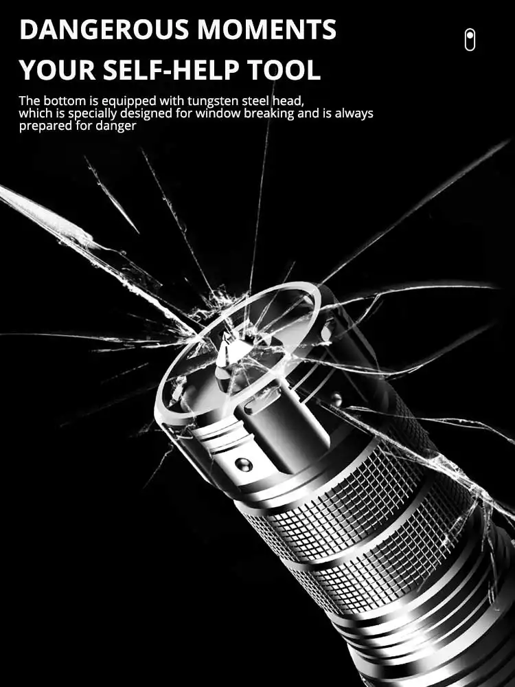 Type-C Super Bright Long Range LED Brightest Flashlight Rechargeable