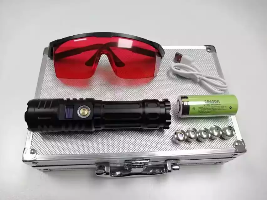 Powerful 488nm 100mw Rechargeable Cyan Laser Pointer 