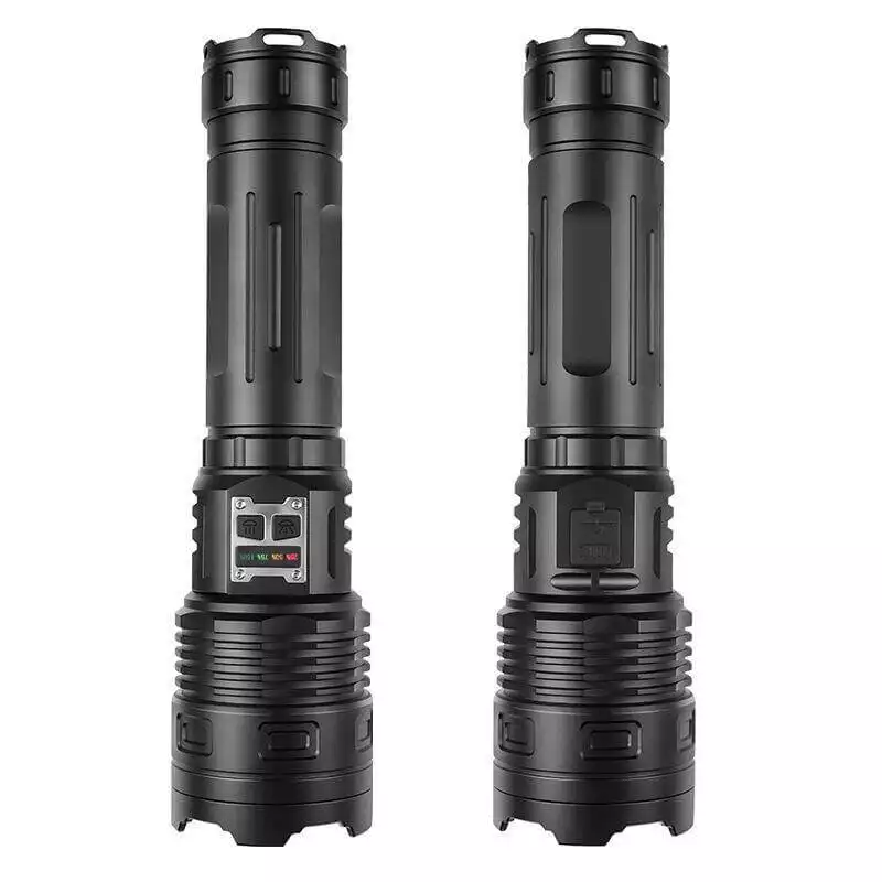 【SG-8660】🔥BIGGEST SALE - 80% OFF🔥🔥Multifunctional Rechargeable Tactical 100W Laser Zoom Flashlight 100000 Lumens