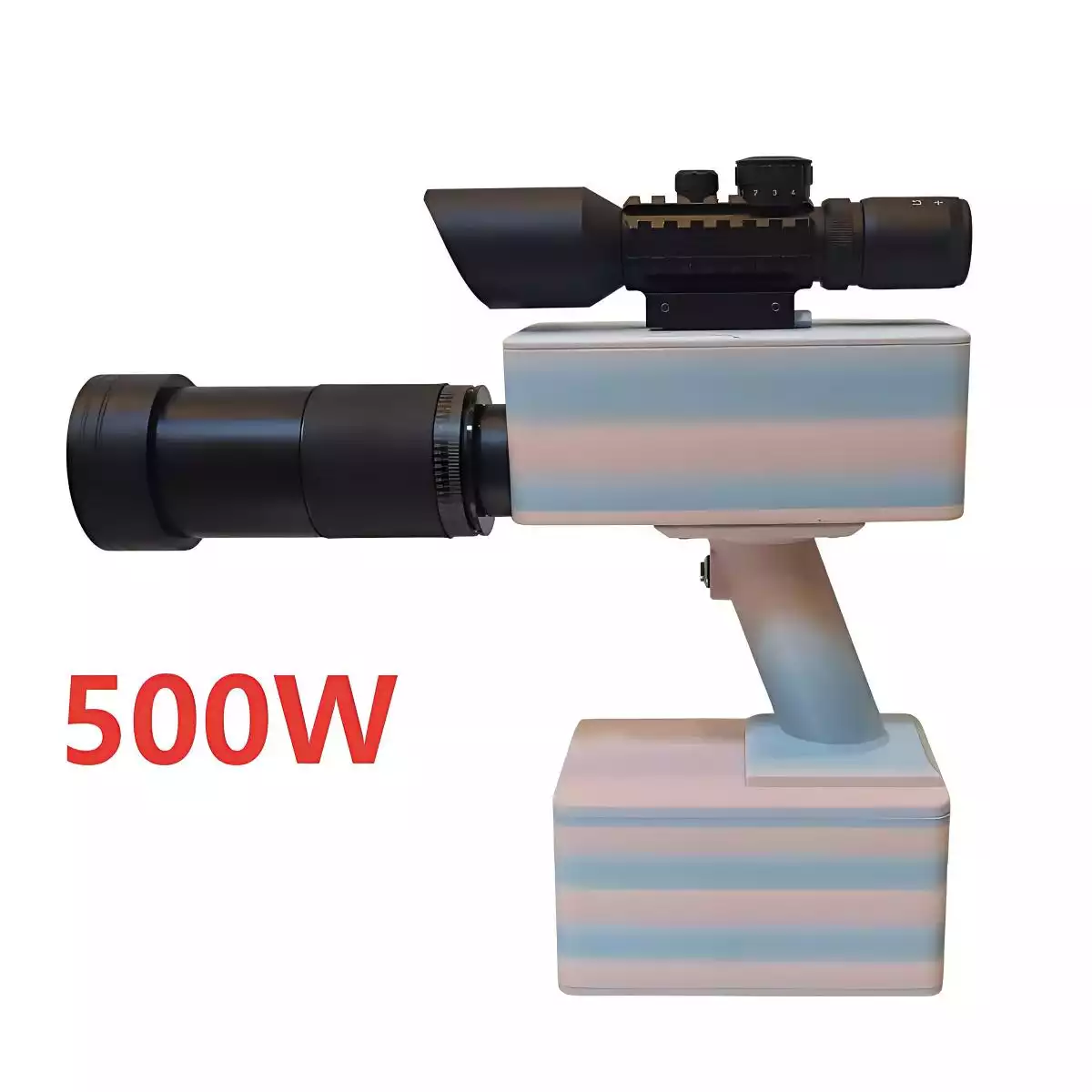 Powerful 500W Handheld IR Laser Pointer With Safety Keys And Battery Display