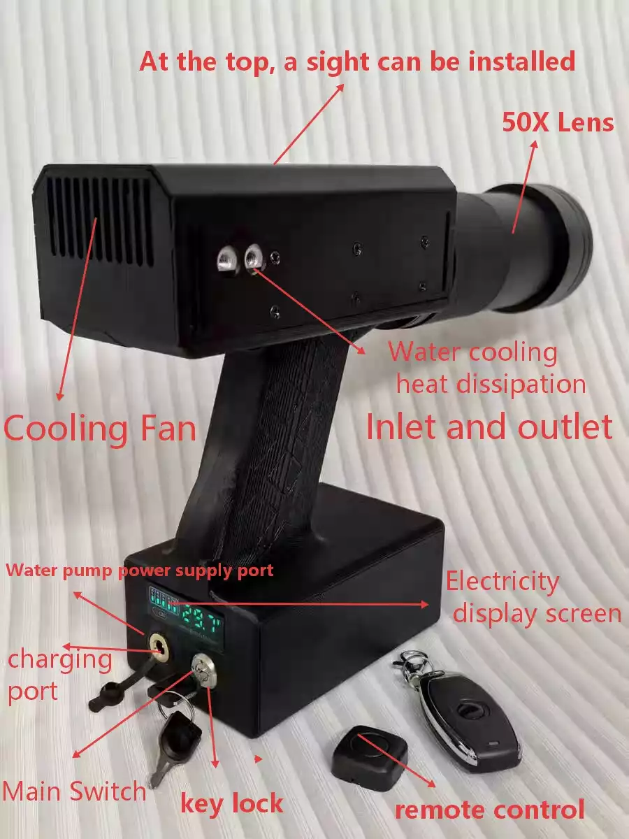 New Design Water Cooling Heat Dissipation 260W Laser Pointer