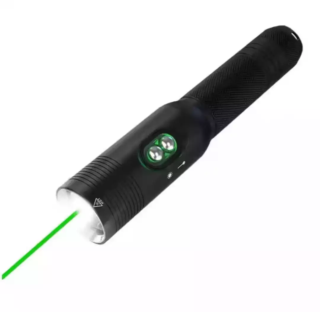 Waterproof IPX8 Diving Light With 520nm Green Laser Pointer