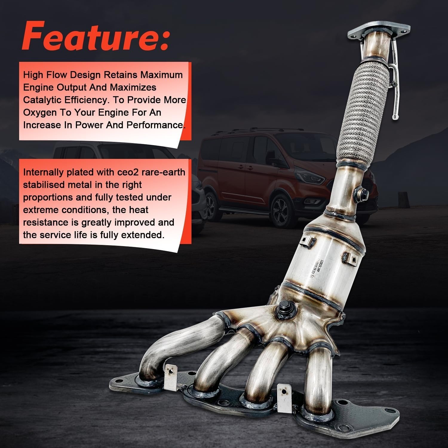 Manifold Catalytic Converter Compatible with Ford Transit Connect 2.5L 2014-2018