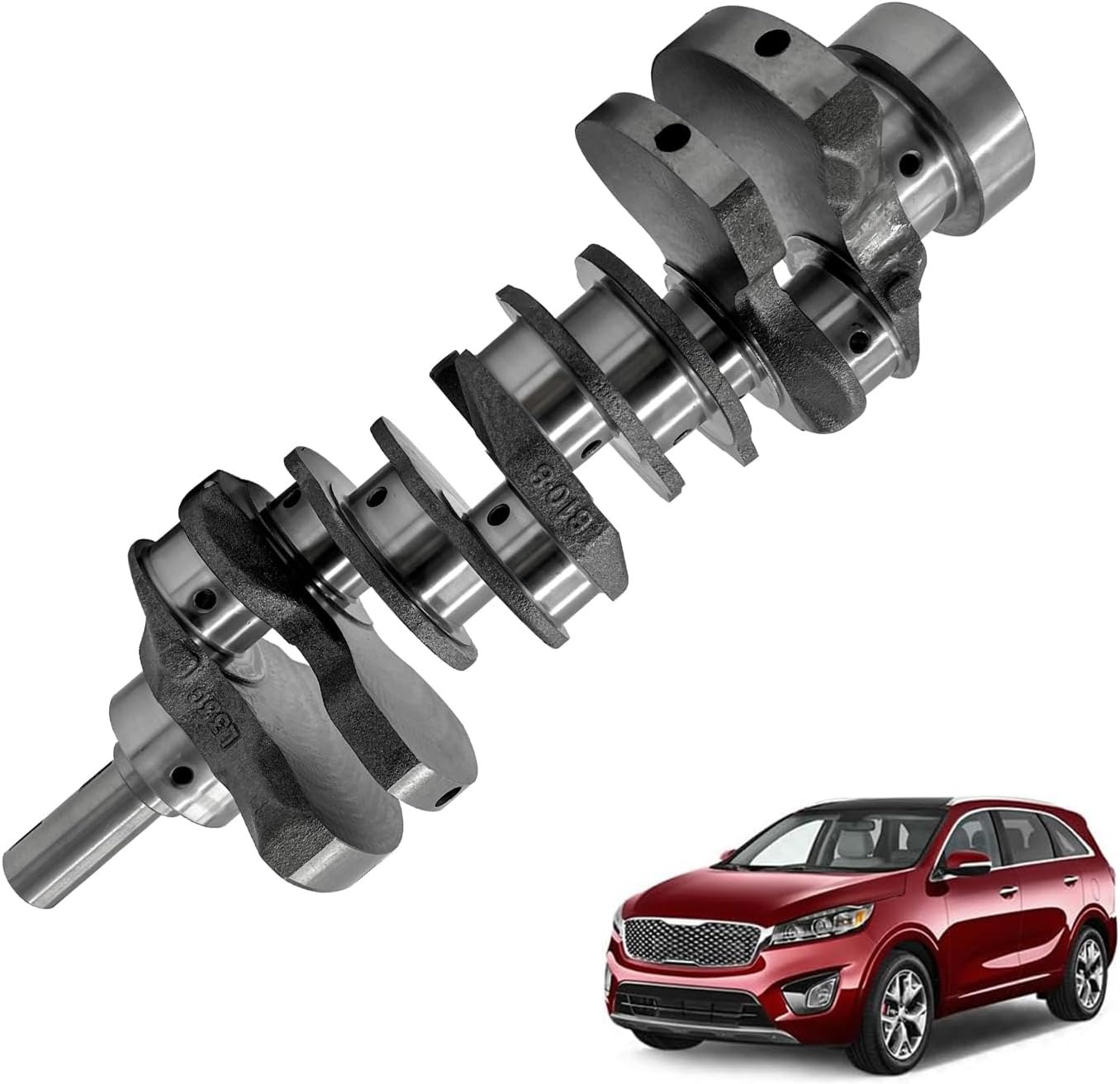 Crankshaft for Santa Fe 3.3L 2013-2019, for Azera 3.3L 2013-2017, for Kia Sorento/Sedona 3.3L 2011-2019, for Kia Cadenza 3.3L 2014-2019