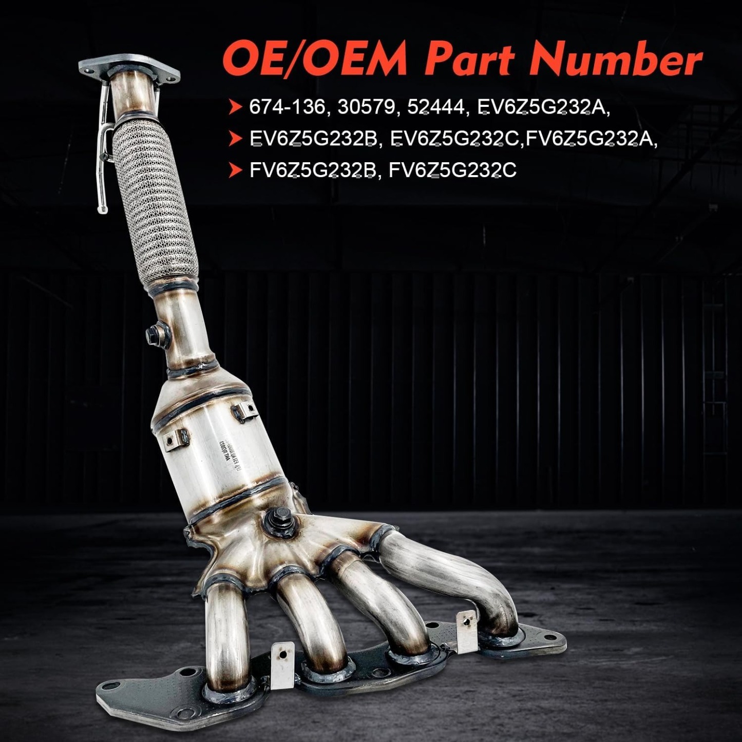 Manifold Catalytic Converter Compatible with Ford Transit Connect 2.5L 2014-2018