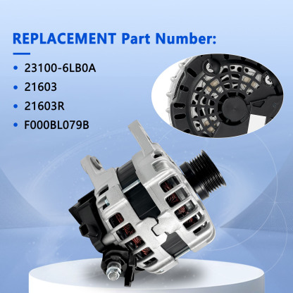 12V 120AMP Alternator fit for Nissan Sentra L4 2.0L 2020-2022