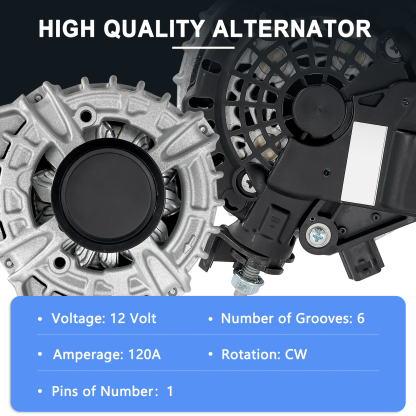 12V 120AMP Alternator fit for Nissan Sentra L4 2.0L 2020-2022
