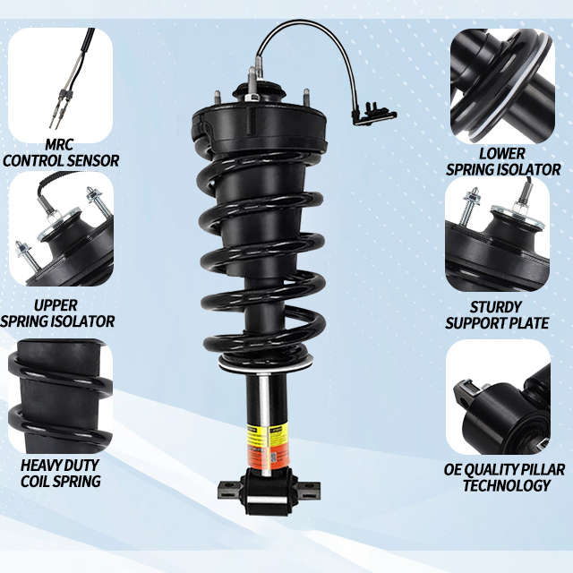 2015-2020 GMC Yukon XL Denali Front Magnetic Strut Rear Air Shock Kit 4Pcs - 84176631 84176675