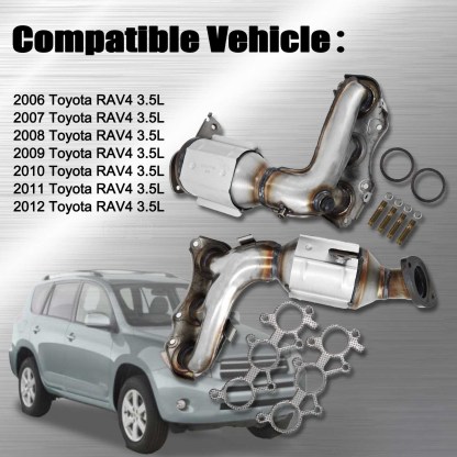 Manifold Catalytic Converter for Toyota RAV4 Base Limited Sport 3.5L 2006-2012 - Left & Right 