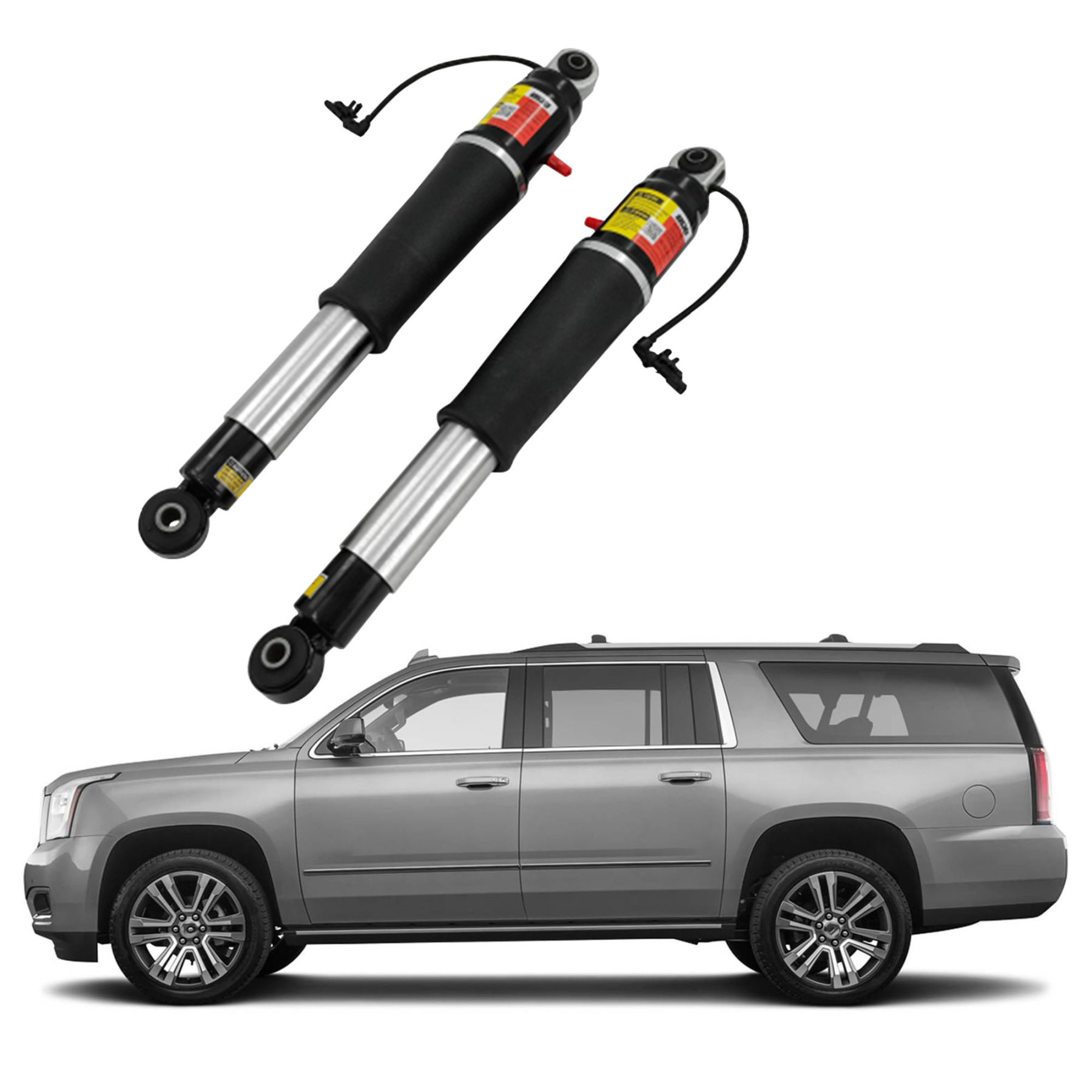 84176675 2015-2020 Yukon Denali Rear Driver & Passenger Side Air Suspension Shock Absorber Set fit for Cadillac Escalade ESV Suburban GMC Yukon XL