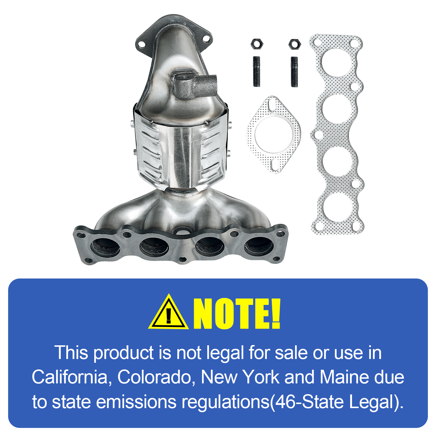 Front Manifold Catalytic Converter Fit for Kia Sorento Sportage 2.4L AWD 2016-2020 