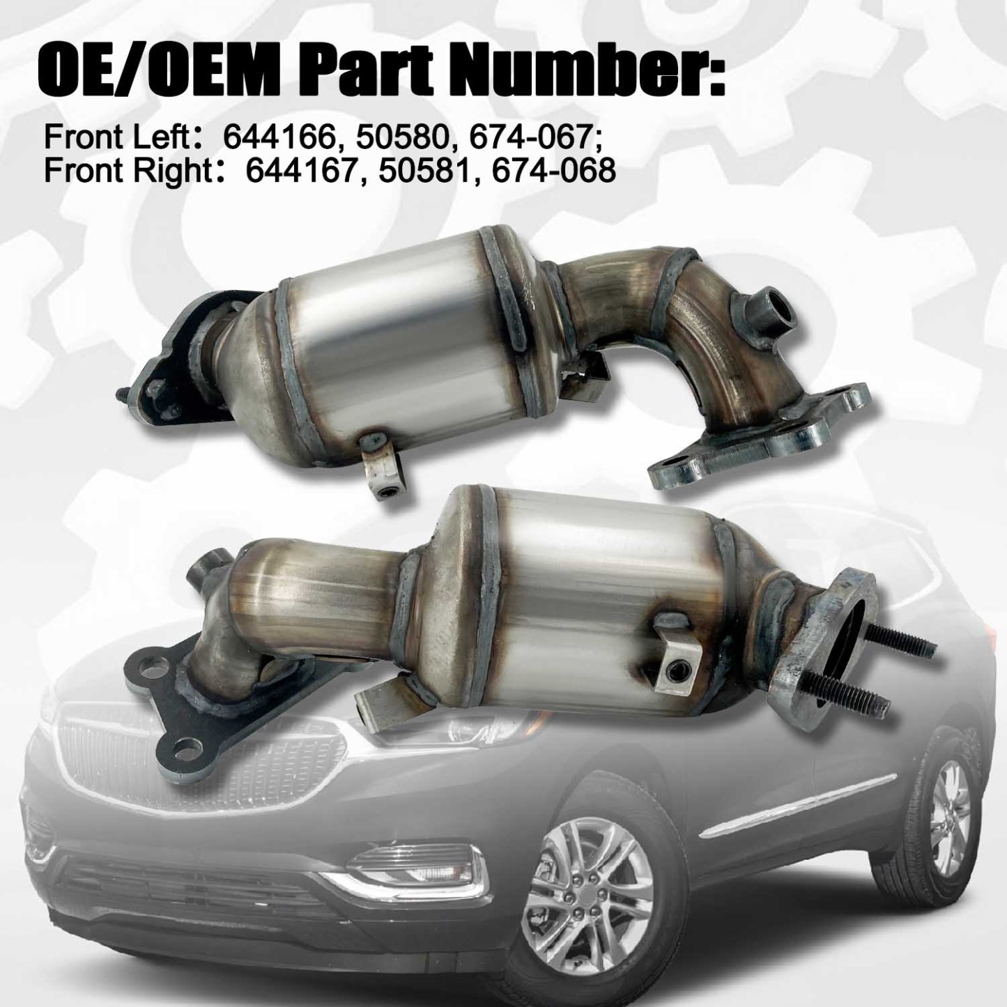 Catalytic Converters Compatible with Chevy Traverse For Buick Enclave 2018-2021 V6 3.6L