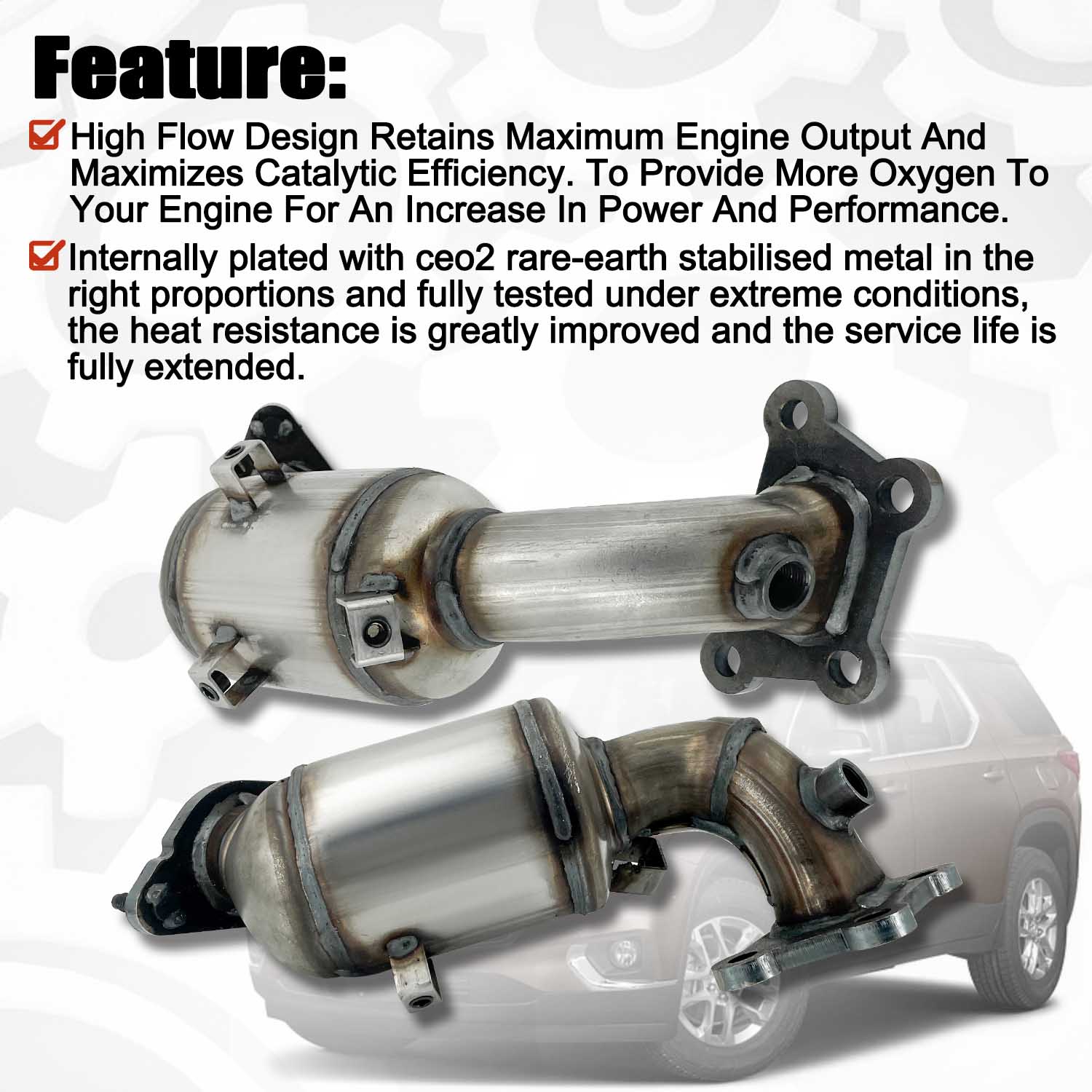 Catalytic Converters Compatible with Chevy Traverse For Buick Enclave 2018-2021 V6 3.6L