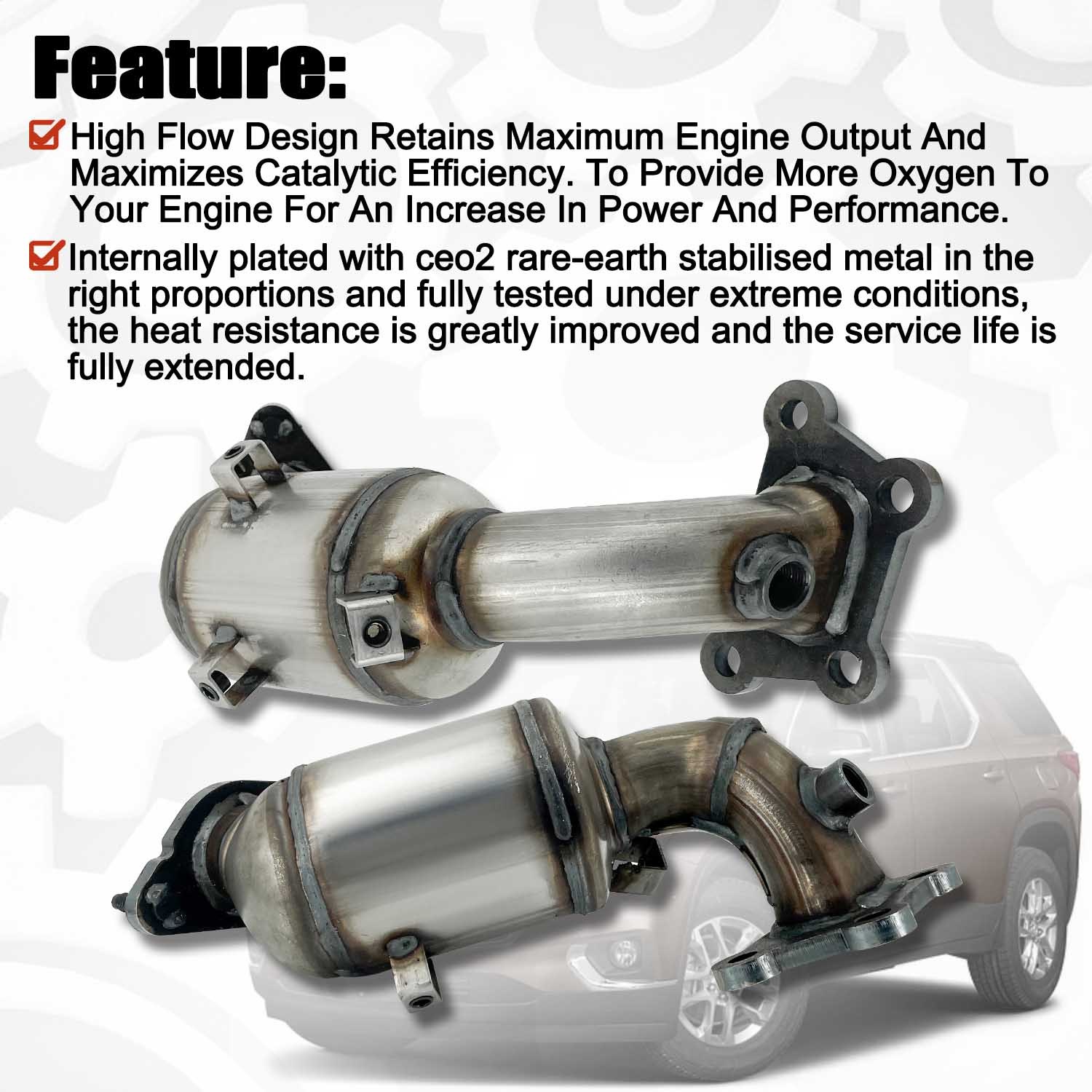 Catalytic Converters Compatible with Chevy Traverse For Buick Enclave 2018-2021 V6 3.6L