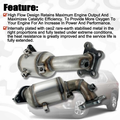 Catalytic Converters Compatible with Chevy Traverse For Buick Enclave 2018-2021 V6 3.6L