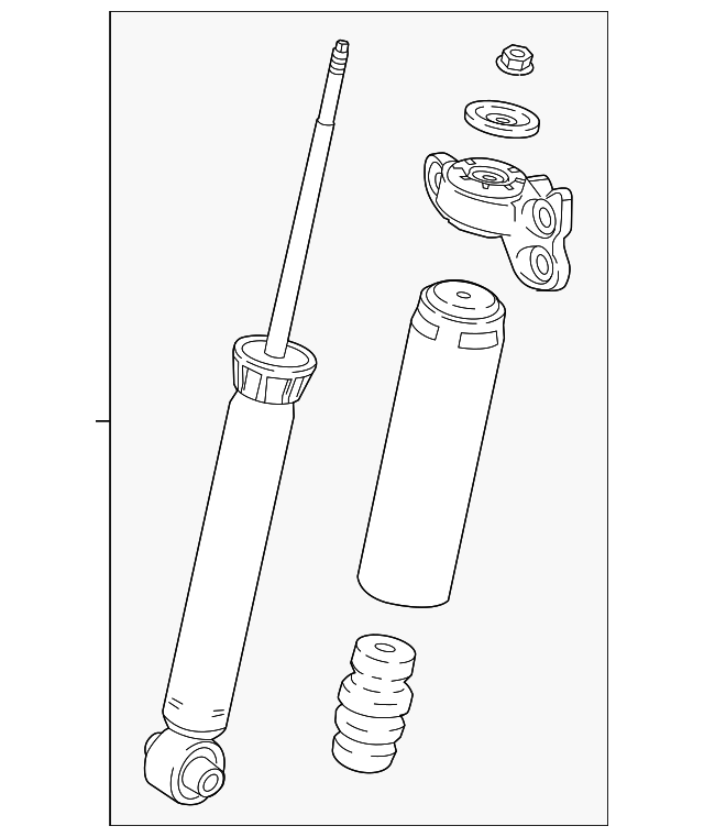 Rear Shock Absorber Assembly fit for 2017-2019 Buick LaCrosse 2.5L 3.6L w/electric w/variable Damping