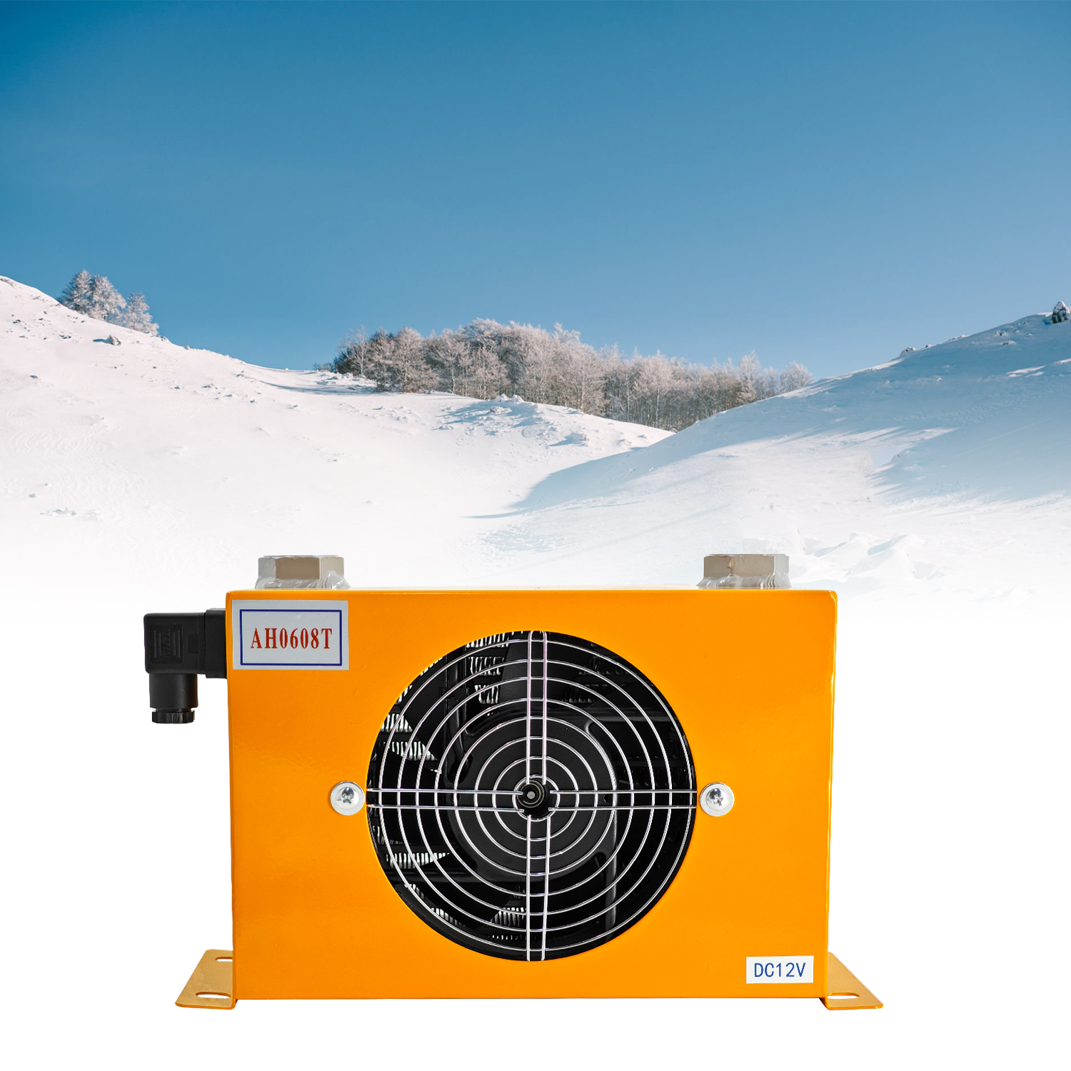 Hydraulic Air Cooler Hardware Tools Fan Air Cooling Oil Cooling Machine Low Noise and Power Usage DC 12V 48W 60L/min