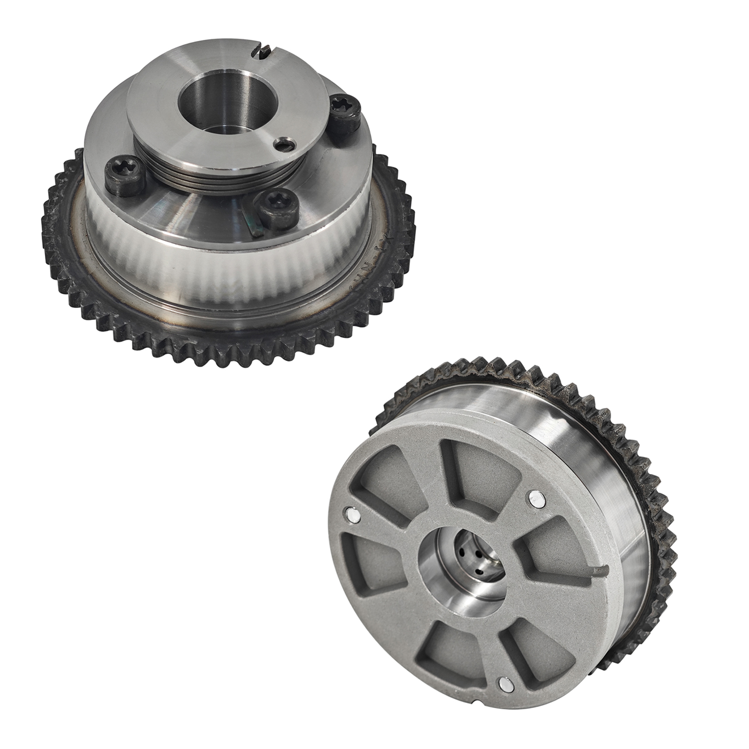 Engine Exhaust Intake CVVT Camshaft Sprocket Gear Assy Fit for Hyundai Elantra, Kona, Veloster, For Kia Forte/Soul/Seltos Valve Timing Gear 2017-2021 24350-2E700 & 24370-2E020 