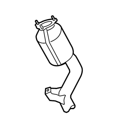 2011-2014 Porsche Rear Catalytic Converter Exhaust Pipe for Porsche 4.8L V8 Gas Without turbocharger