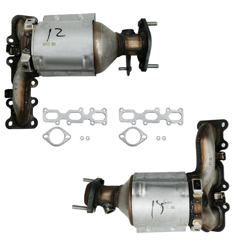 Front Left and Right Catalytic Converter Set Fit for Ford Explorer FLEX Lincoln MKS MKZ