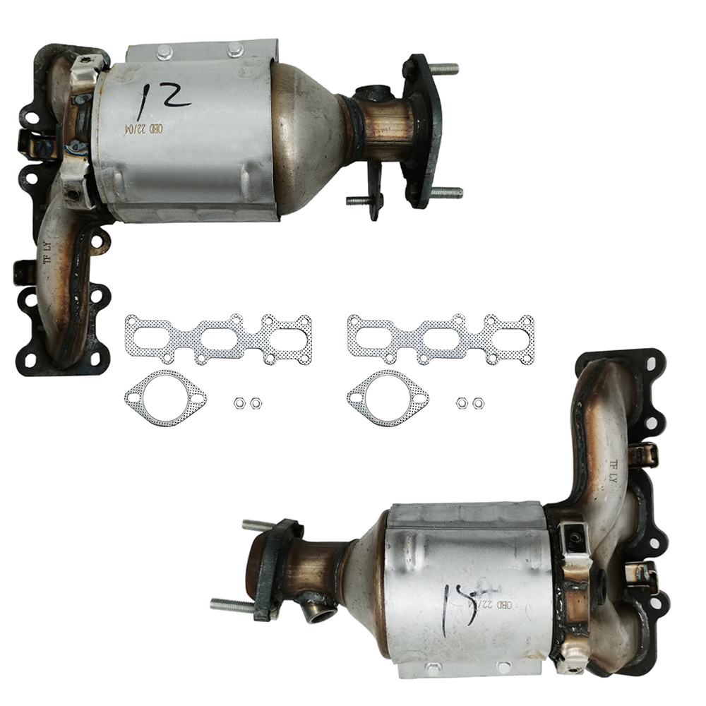 Front Left and Right Catalytic Converter Set Fit for Ford Explorer FLEX Lincoln MKS MKZ