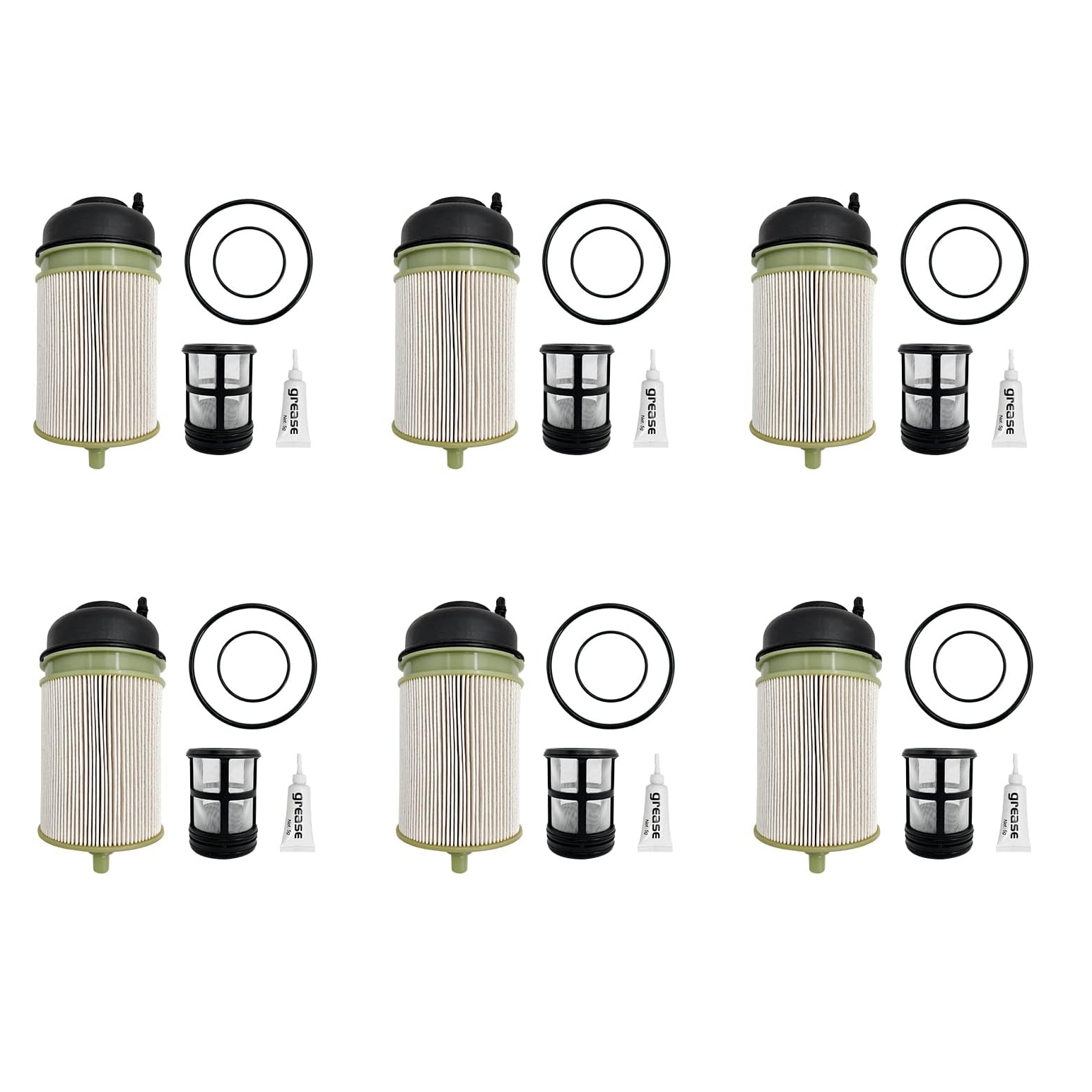 6 PCS Fuel Filter fit for Detroit Diesel DD13 DD15 DD16 Freightliner Western Star