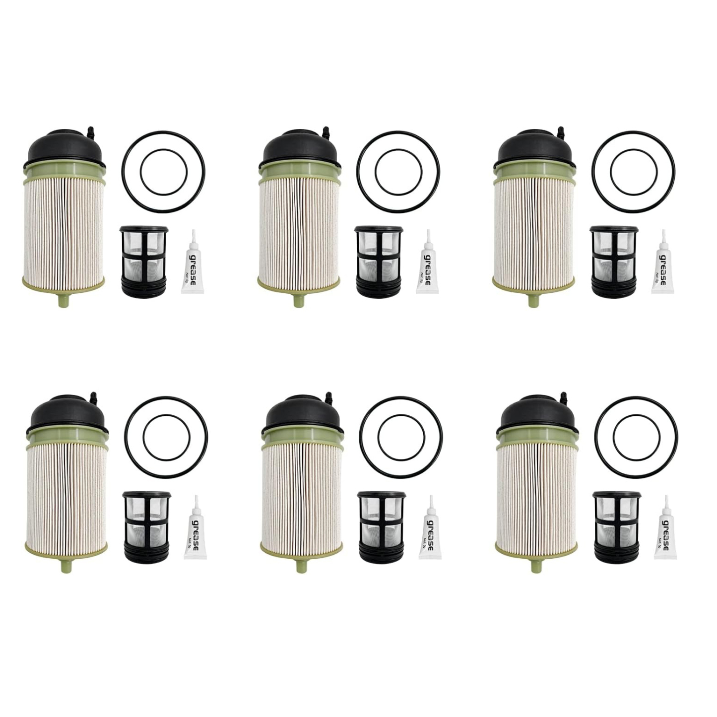 6 PCS Fuel Filter fit for Detroit Diesel DD13 DD15 DD16 Freightliner Western Star