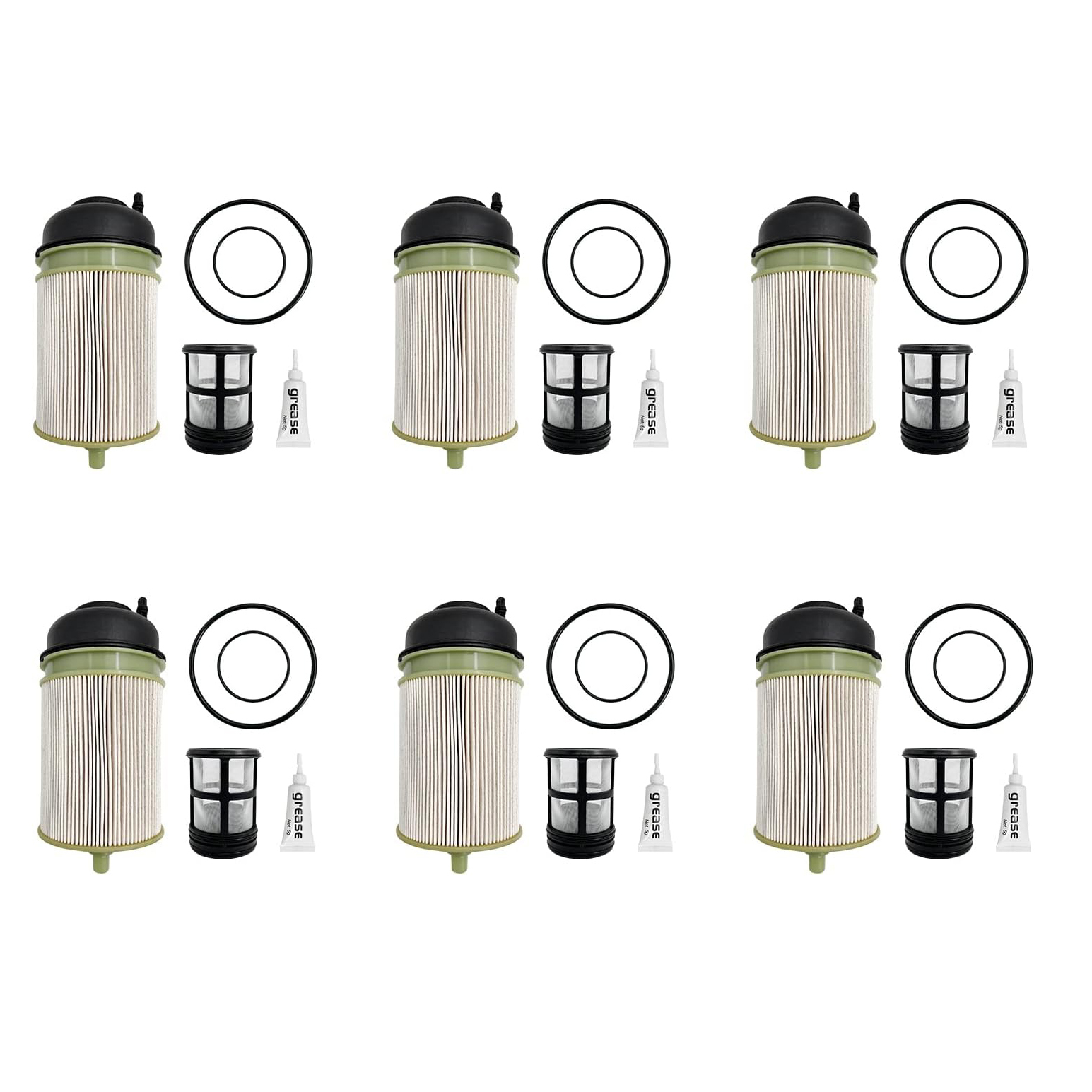 6 PCS Fuel Filter fit for Detroit Diesel DD13 DD15 DD16 Freightliner Western Star